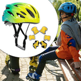Maxbell Kids Bike Helmet Set with Elbow Pads Knee Pads for Roller Skating Skateboard Green