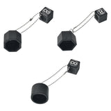Maxbell Billiard Chalk Storage Holder Easy to Use Portable Snooker Pool Chalk Holder Octagonal