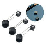 Maxbell Billiard Chalk Storage Holder Easy to Use Portable Snooker Pool Chalk Holder Octagonal