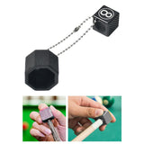 Maxbell Billiard Chalk Storage Holder Easy to Use Portable Snooker Pool Chalk Holder Octagonal