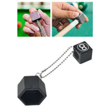 Maxbell Billiard Chalk Storage Holder Easy to Use Portable Snooker Pool Chalk Holder Hexagon