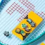 Maxbell 6Pcs Tennis Racket Vibration Dampeners Cute Silicone Racquetball Accessories