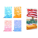 Maxbell Beach Towel Microfiber Blanket Oversized Pool Towel for Travel Yoga Bathroom Blue