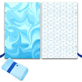 Maxbell Beach Towel Microfiber Blanket Oversized Pool Towel for Travel Yoga Bathroom Blue
