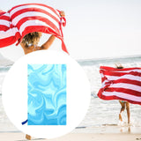 Maxbell Beach Towel Microfiber Blanket Oversized Pool Towel for Travel Yoga Bathroom Blue