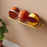 Maxbell Basketball Holder Wall Mount Save Space Ball Holder for Living Room Gym Home Gold