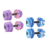 Maxbell 2Pcs Pool Exercise Dumbbells Water Sports Weights for Adults Beginners Women Purple