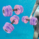Maxbell 2Pcs Pool Exercise Dumbbells Water Sports Weights for Adults Beginners Women Purple