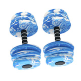 Maxbell 2Pcs Pool Exercise Dumbbells Water Sports Weights for Adults Beginners Women Blue