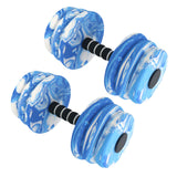 Maxbell 2Pcs Pool Exercise Dumbbells Water Sports Weights for Adults Beginners Women Blue