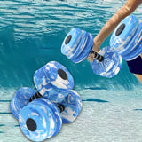 Maxbell 2Pcs Pool Exercise Dumbbells Water Sports Weights for Adults Beginners Women Blue