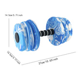 Maxbell 2Pcs Pool Exercise Dumbbells Water Sports Weights for Adults Beginners Women Blue