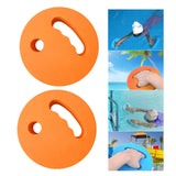 Maxbell 2Pcs Water Exercise Discs Pool Resistance for Swimming Beginners Adults Kids Orange
