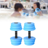 Maxbell 2x Aquatic Dumbbells Buoyant Dumbbell High Density EVA Water Sports Hand Bar