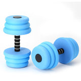 Maxbell 2x Aquatic Dumbbells Buoyant Dumbbell High Density EVA Water Sports Hand Bar