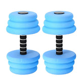 Maxbell 2x Aquatic Dumbbells Buoyant Dumbbell High Density EVA Water Sports Hand Bar