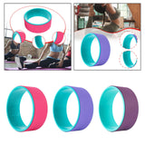 Maxbell Cork Yoga Wheel Professional Gym Back Training Tool Workout Circle Stretcher Outer Rose Red
