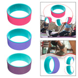 Maxbell Cork Yoga Wheel Professional Gym Back Training Tool Workout Circle Stretcher Outer Rose Red