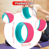 Maxbell Cork Yoga Wheel Professional Gym Back Training Tool Workout Circle Stretcher Outer Rose Red