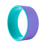 Maxbell Cork Yoga Wheel Professional Gym Back Training Tool Workout Circle Stretcher Outer Violet