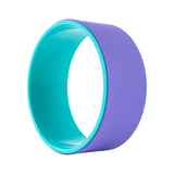 Maxbell Cork Yoga Wheel Professional Gym Back Training Tool Workout Circle Stretcher Outer Violet