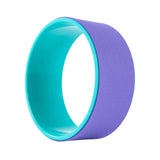Maxbell Cork Yoga Wheel Professional Gym Back Training Tool Workout Circle Stretcher Outer Violet