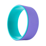 Maxbell Cork Yoga Wheel Professional Gym Back Training Tool Workout Circle Stretcher Outer Violet