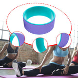 Maxbell Cork Yoga Wheel Professional Gym Back Training Tool Workout Circle Stretcher Outer Violet
