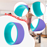 Maxbell Cork Yoga Wheel Professional Gym Back Training Tool Workout Circle Stretcher Outer Violet