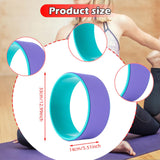 Maxbell Cork Yoga Wheel Professional Gym Back Training Tool Workout Circle Stretcher Outer Violet