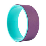 Maxbell Cork Yoga Wheel Professional Gym Back Training Tool Workout Circle Stretcher Outer Purple