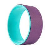 Maxbell Cork Yoga Wheel Professional Gym Back Training Tool Workout Circle Stretcher Outer Purple