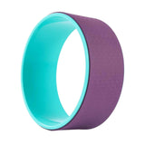 Maxbell Cork Yoga Wheel Professional Gym Back Training Tool Workout Circle Stretcher Outer Purple