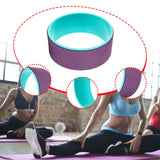 Maxbell Cork Yoga Wheel Professional Gym Back Training Tool Workout Circle Stretcher Outer Purple