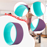 Maxbell Cork Yoga Wheel Professional Gym Back Training Tool Workout Circle Stretcher Outer Purple