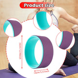 Maxbell Cork Yoga Wheel Professional Gym Back Training Tool Workout Circle Stretcher Outer Purple