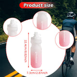 Maxbell Sports Water Bottle Reusable Leakproof Squeeze Bottle for Biking Outdoor Gym White Pink