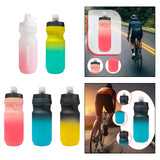 Maxbell Sports Water Bottle Reusable Leakproof Squeeze Bottle for Biking Outdoor Gym White Pink
