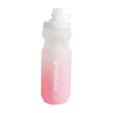 Maxbell Sports Water Bottle Reusable Leakproof Squeeze Bottle for Biking Outdoor Gym White Pink