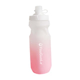Maxbell Sports Water Bottle Reusable Leakproof Squeeze Bottle for Biking Outdoor Gym White Pink