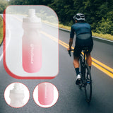 Maxbell Sports Water Bottle Reusable Leakproof Squeeze Bottle for Biking Outdoor Gym White Pink