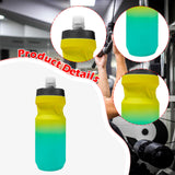 Maxbell Sports Water Bottle Reusable Leakproof Squeeze Bottle for Biking Outdoor Gym Yellow Green