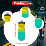 Maxbell Sports Water Bottle Reusable Leakproof Squeeze Bottle for Biking Outdoor Gym Yellow Green