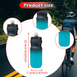 Maxbell Sports Water Bottle Reusable Leakproof Squeeze Bottle for Biking Outdoor Gym Blue Black
