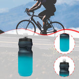 Maxbell Sports Water Bottle Reusable Leakproof Squeeze Bottle for Biking Outdoor Gym Blue Black