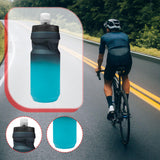 Maxbell Sports Water Bottle Reusable Leakproof Squeeze Bottle for Biking Outdoor Gym Blue Black