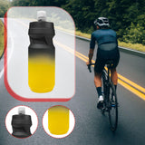 Maxbell Sports Water Bottle Reusable Leakproof Squeeze Bottle for Biking Outdoor Gym Yellow Black