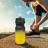 Maxbell Sports Water Bottle Reusable Leakproof Squeeze Bottle for Biking Outdoor Gym Yellow Black