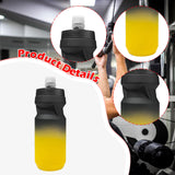 Maxbell Sports Water Bottle Reusable Leakproof Squeeze Bottle for Biking Outdoor Gym Yellow Black