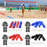 Maxbell Beach Volleyball Lines for Sand Borderline Field for Activities Beach Sports red blue